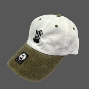GORRA LOGO SOLO BCO/CAFE